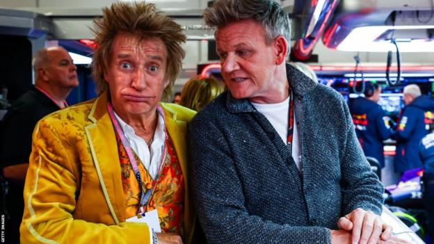 Rod Stewart and Gordon Ramsay