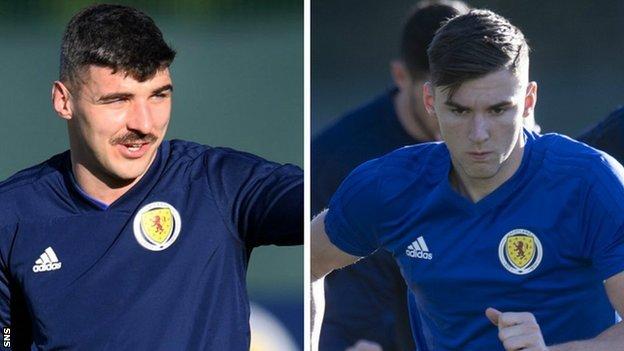 Scotland's Callum Paterson and Kieran Tierney