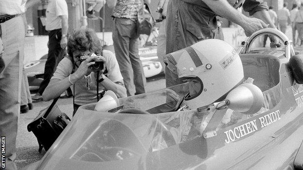 Rindt, pictured at the 1970 Monza Grand Prix