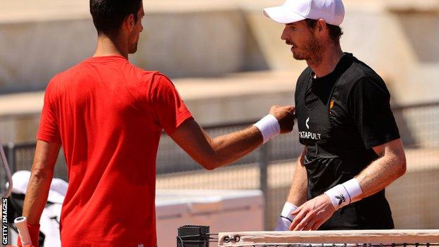 Andy Murray and Novak Djokovic
