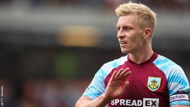 Ben Mee in action for Burnley