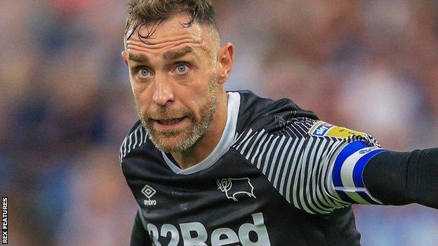 Richard Keogh in action for Derby