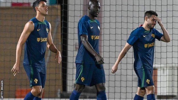 Danilo Pereira in training for Portugal