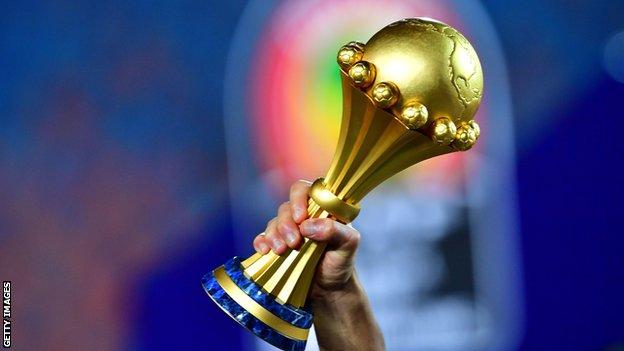 Le trophée de la Coupe d'Afrique des Nations