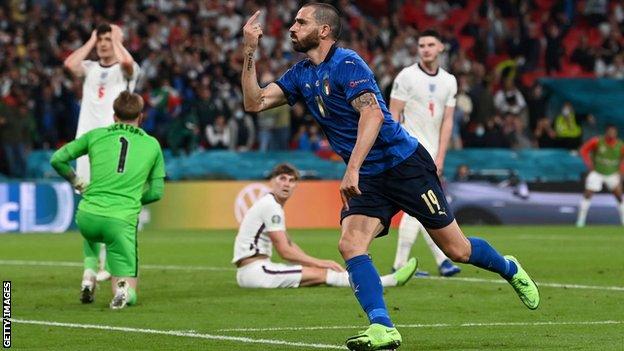 England v Italy in the Euro 2020 final