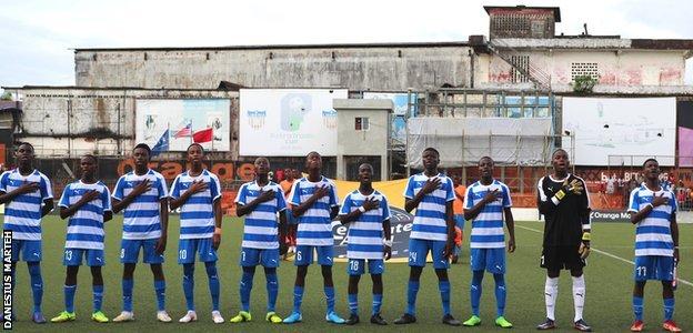 Liberia's Under-17 team