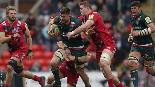 Leicester Tigers' Mike Fitzgerald