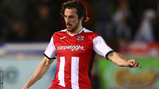 Sam Stubbs: Exeter City defender helped out by father Alan in injury  recovery - BBC Sport