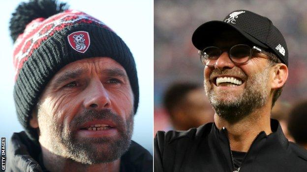 Paul Warne and Jurgen Klopp