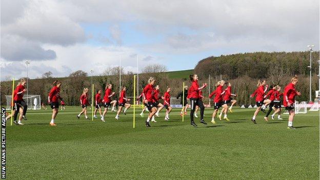 Wales training
