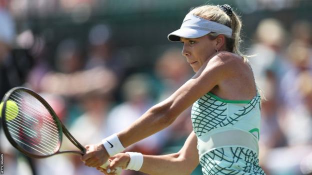Katie Boulter playing at Nottingham