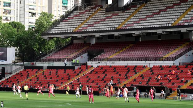 Rayo Vallecano Beat Albacete As Football Resumes In Spain Bbc Sport