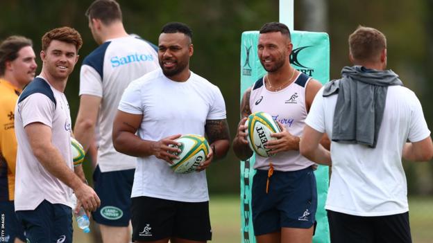 Quade Cooper and Samu Kerevi
