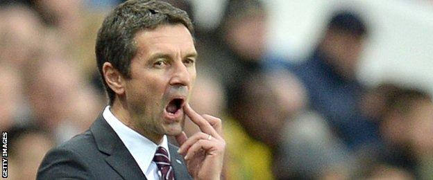 Aston Villa boss Remi Garde took over from Tim Sherwood