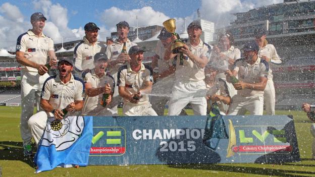 Yorkshire have won the County Championship in each of the last two seasons
