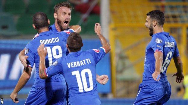 Italy 1-0 Bulgaria - BBC Sport