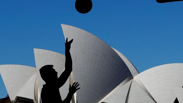 SYDNEY, AUSTRALIA - MAY 18: Vojtech Rudicky of Marienbad warms up during Sydney FIBA 3x3 World Challenger event hosted by the NBL held at the Overseas Passenger Terminal, Circular Quay on May 18, 2018 in Sydney, Australia. (Photo by Jason McCawley/Getty Images)