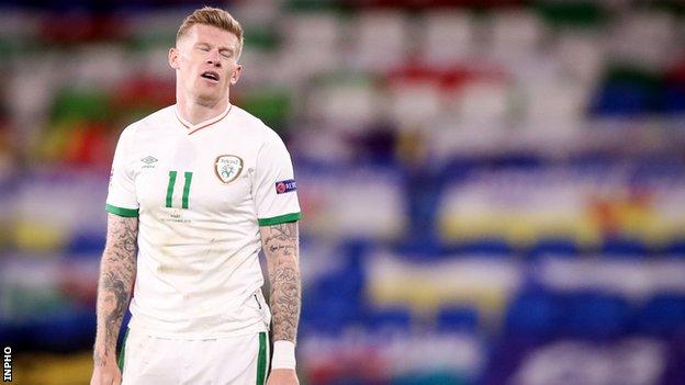 Republic of Ireland: Matt Doherty and James McClean test positive for Covid-19 - BBC Sport