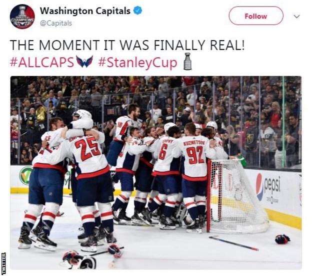 Washington Capitals tweet