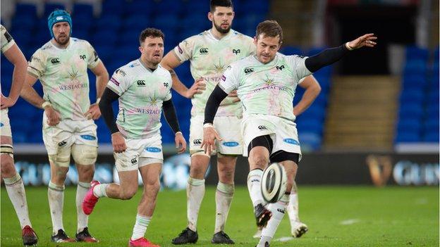 Stephen Myler has kicked 23 conversions and 28 penalties for the Ospreys taking his career tally to 3,039 points