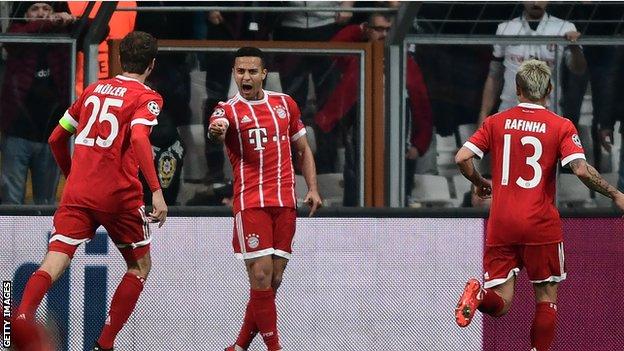 Besiktas 1-3 Bayern München :: Liga dos Campeões 2017/18 :: Ficha do Jogo  