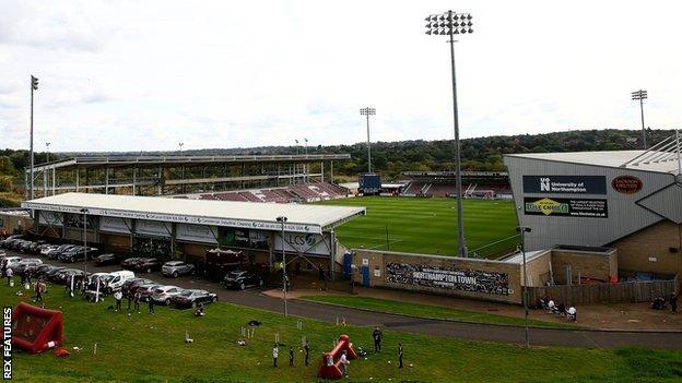 Sixfields Stadium. Northampton opened in October 1994