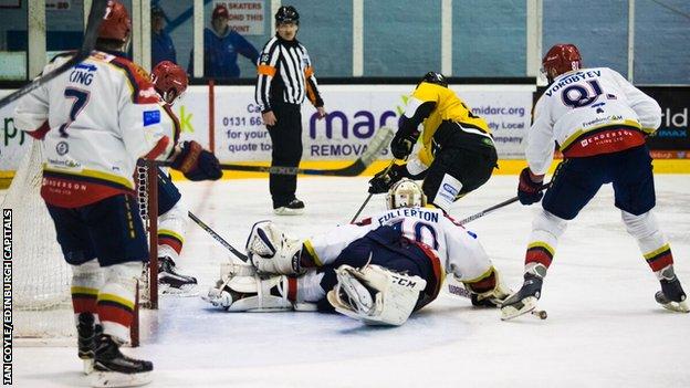 Nottingham Panthers won two of their three games in Scotland this weekend at Edinburgh Capitals