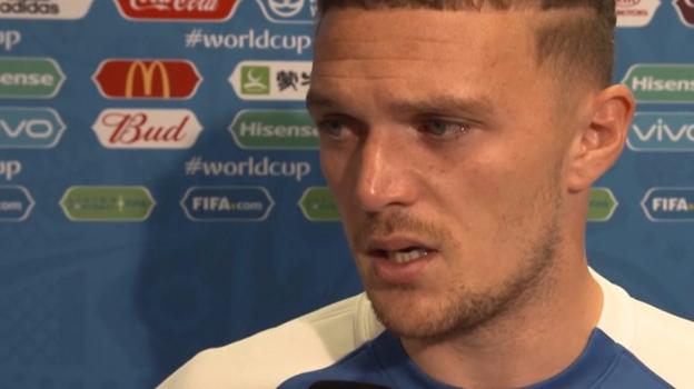 World Cup 2018: Emotional Trippier 'proud of teammates' - BBC Sport