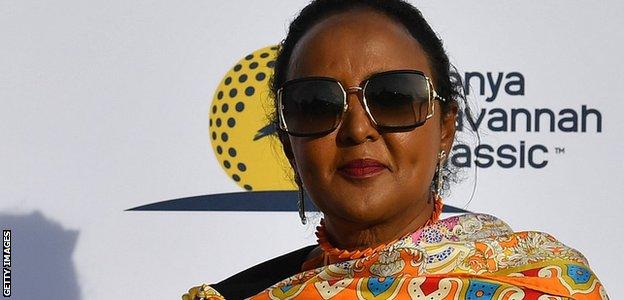 Kenyan sports minister Dr Amina Mohamed