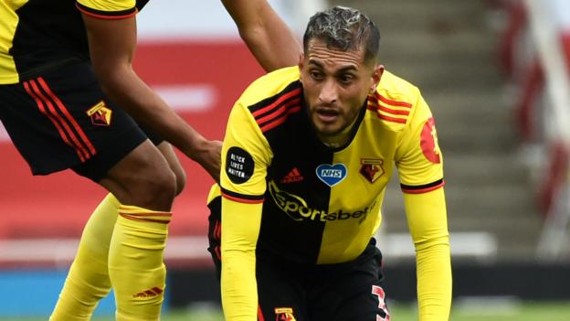 Aubameyang double consigns Watford to relegation