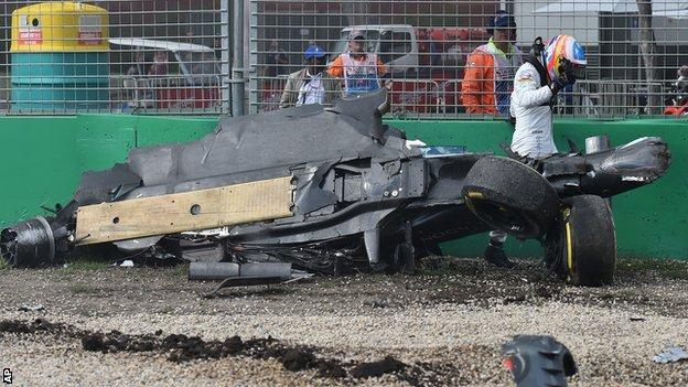 Fernando Alonso out of Bahrain GP with rib injury following lung collapse - BBC Sport