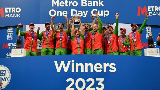 Leicestershire celebra la victoria en la One-Day Cup