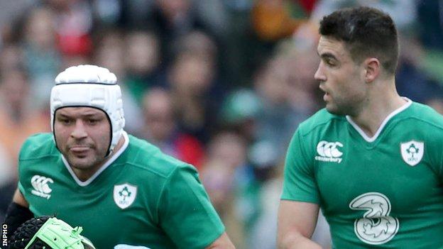 Rory Best and Conor Murray in action against Italy last year