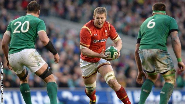Bradley Davies in action against Ireland