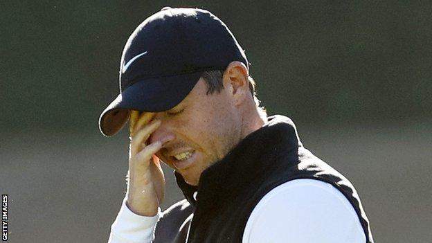 McIlroy carded just three birdies in 36 holes at Riviera County Club