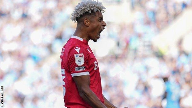 Lyle Taylor's goal was his first for Forest away from the City Ground
