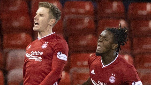 Loan players Jon Gallagher and Greg Leigh are among four departures from Pittodrie