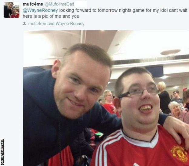 Wayne Rooney and fan
