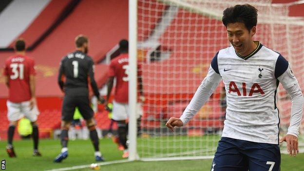 Man Utd 1 6 Tottenham Son Heung Min Harry Kane Score Bbc Sport