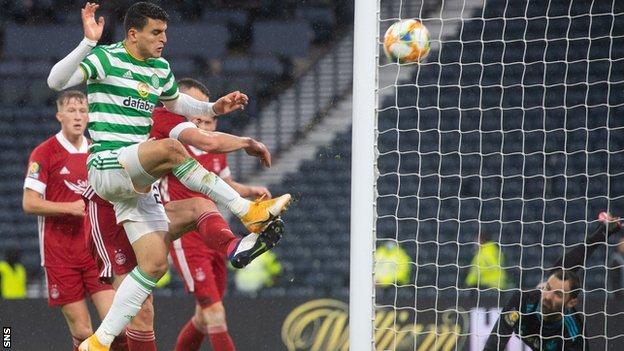 Mohamed Elyounoussi's goal put Celtic in command of the semi-final