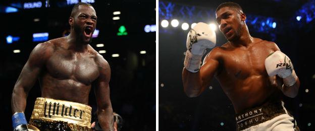 Deontay Wilder and Anthony Joshua