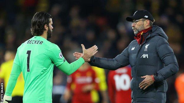 Liverpool goalkeeper Alisson