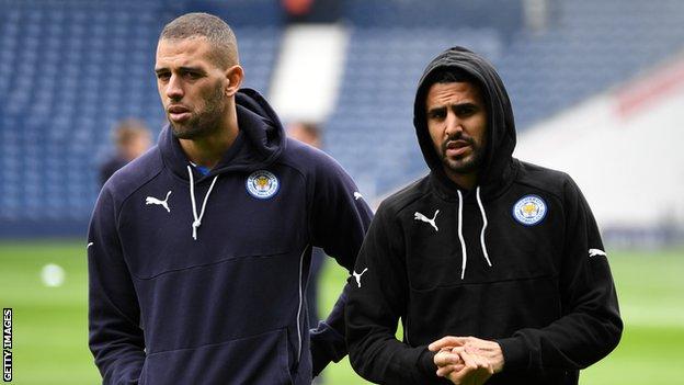 Anderlecht's Islam Slimani pictured during a soccer match between