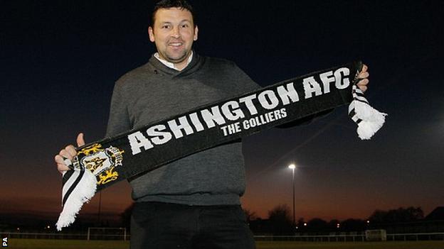 Ashington AFC manager Steve Harmison