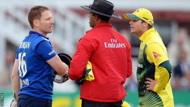 Eoin Morgan and Steven Smith discuss the controversy