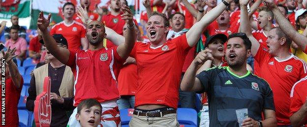 Wales fans