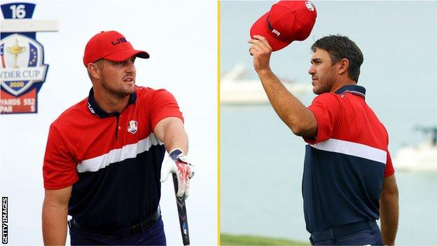 Bryson DeChambeau and Brooks Koepka split pic