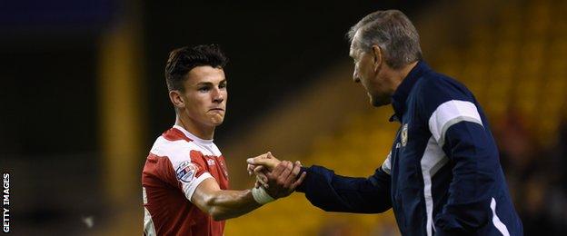 Regan Poole and Terry Butcher