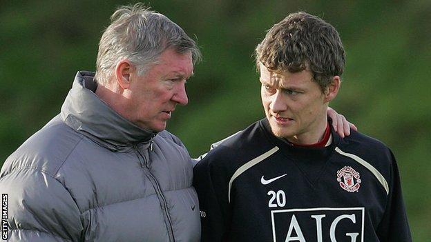 Sir Alex Ferguson et Ole Gunnar Solskjaer