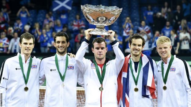 Great Britain's Davis Cup winning team
